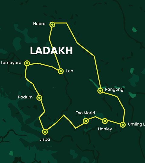 Ladakh Route Map